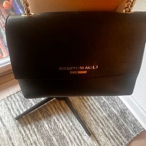 Bruno Magli black leather crossbody